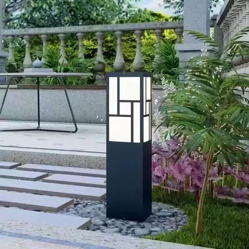 戶外led草坪燈戶外接電防水草地燈簡約小區公園方形景觀燈庭院燈
